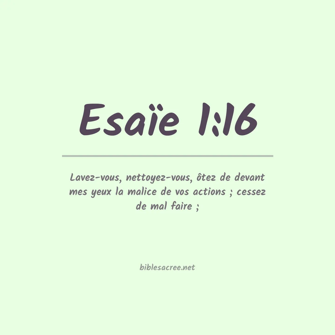 Esaïe - 1:16