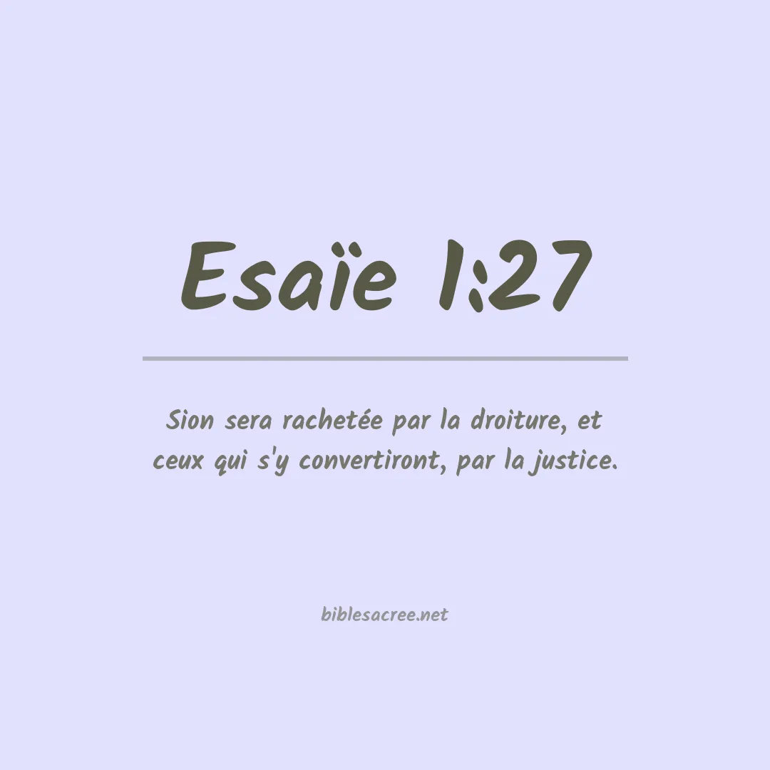 Esaïe - 1:27