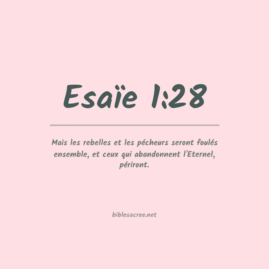 Esaïe - 1:28