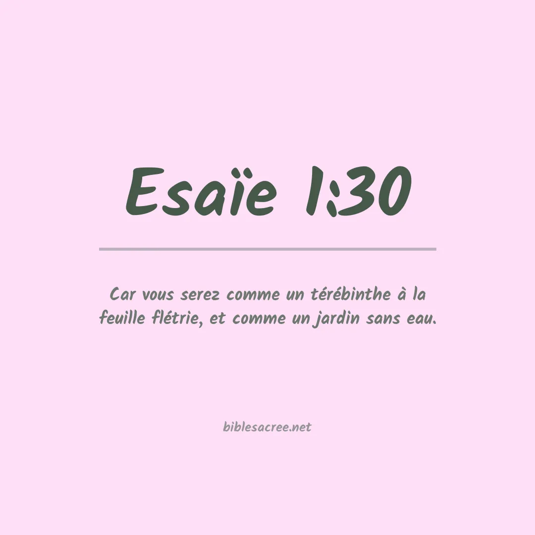 Esaïe - 1:30