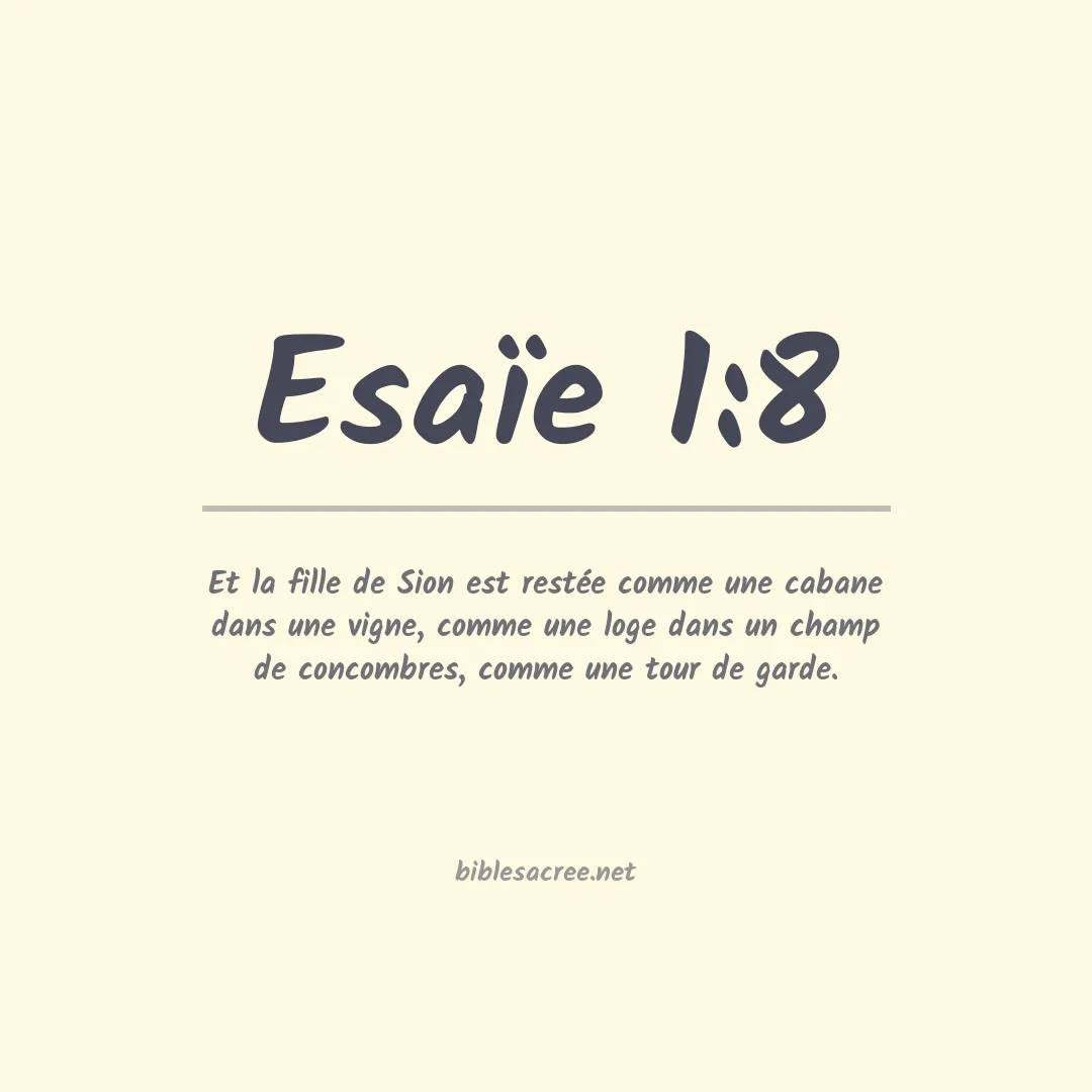 Esaïe - 1:8