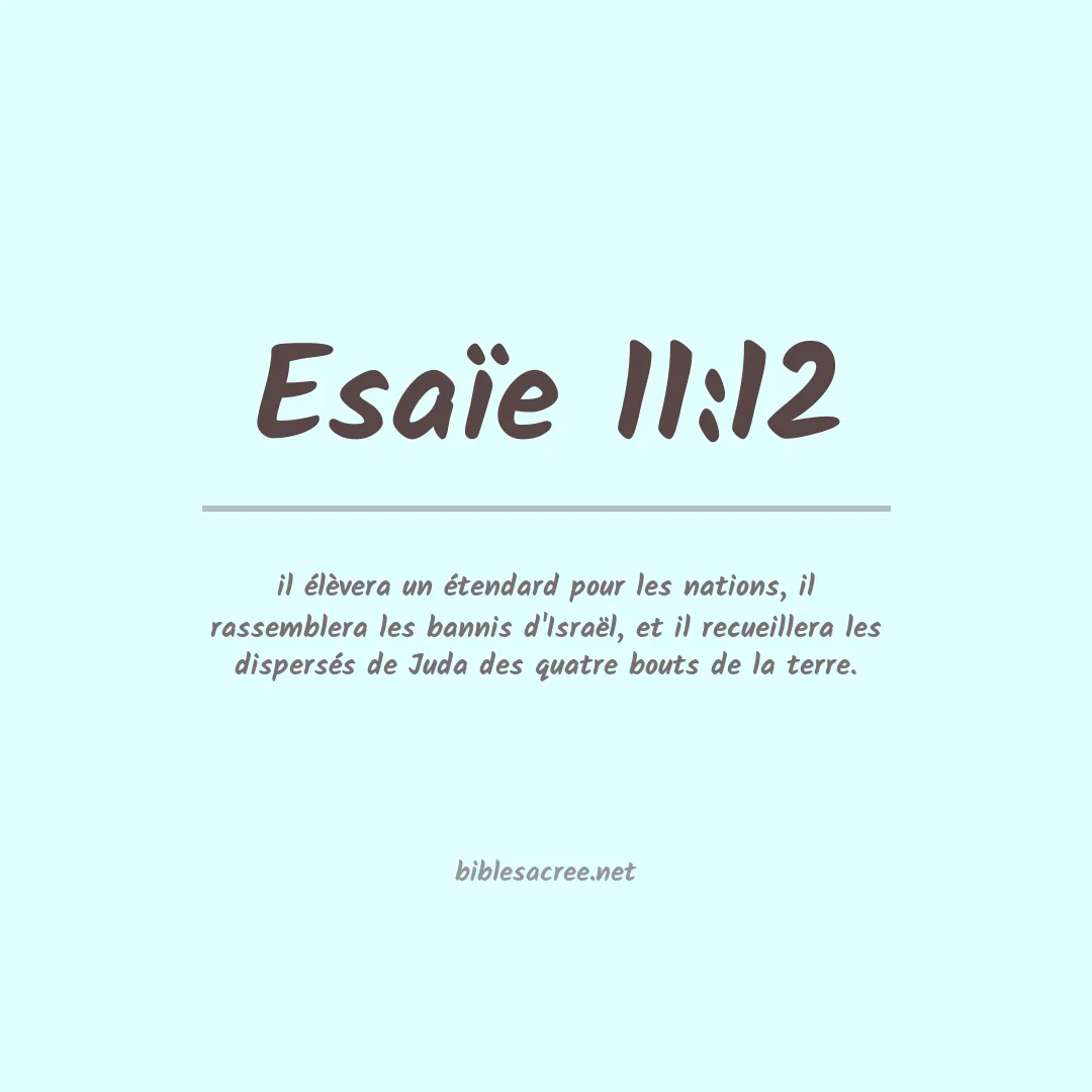 Esaïe - 11:12