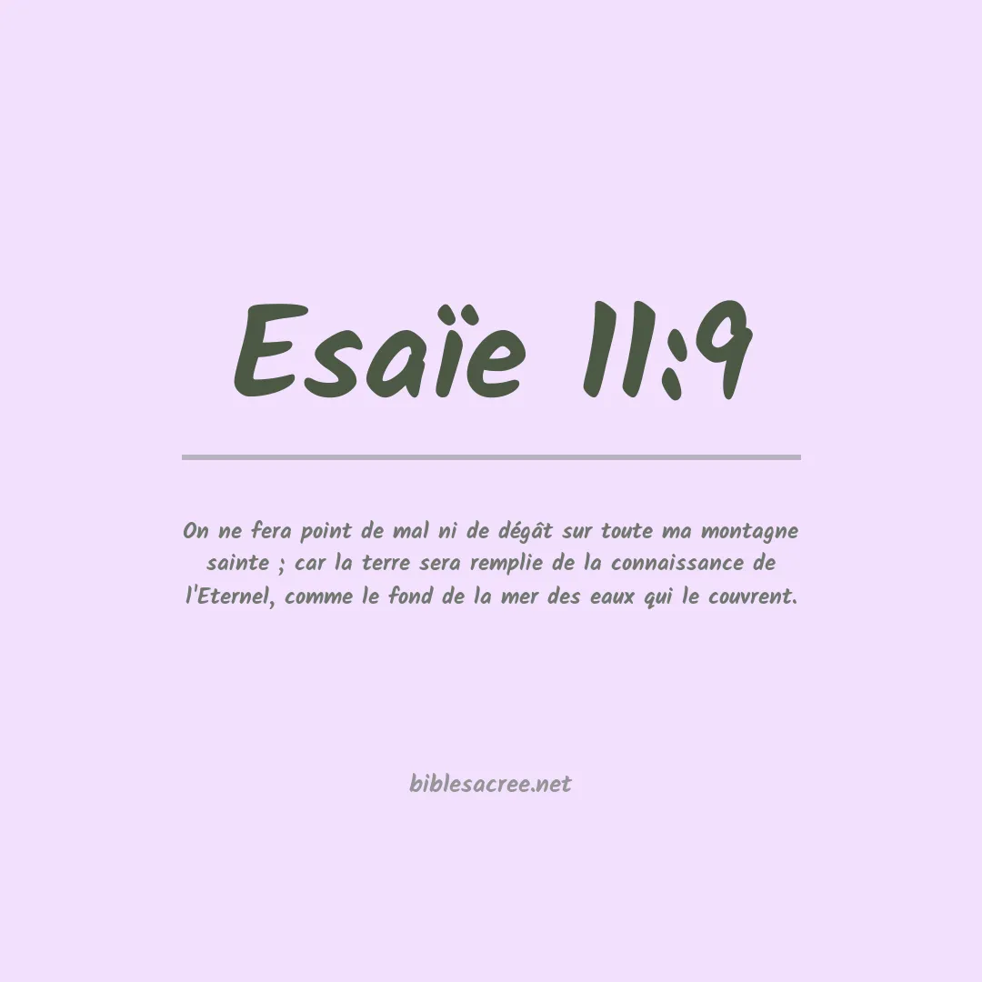 Esaïe - 11:9