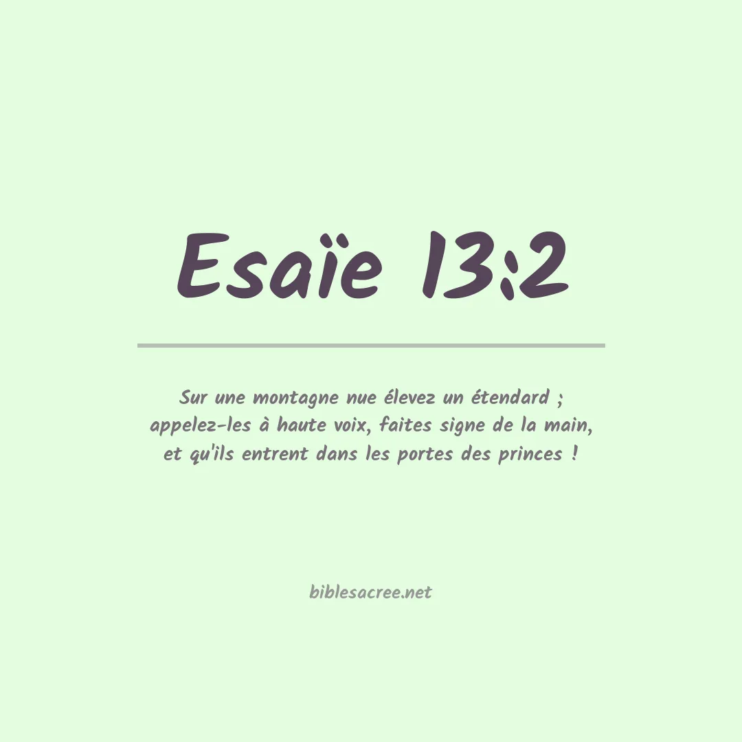 Esaïe - 13:2