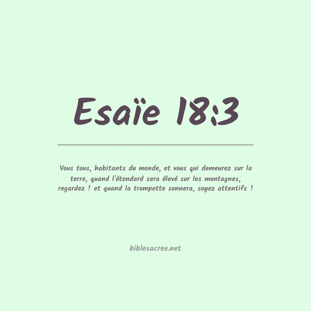 Esaïe - 18:3