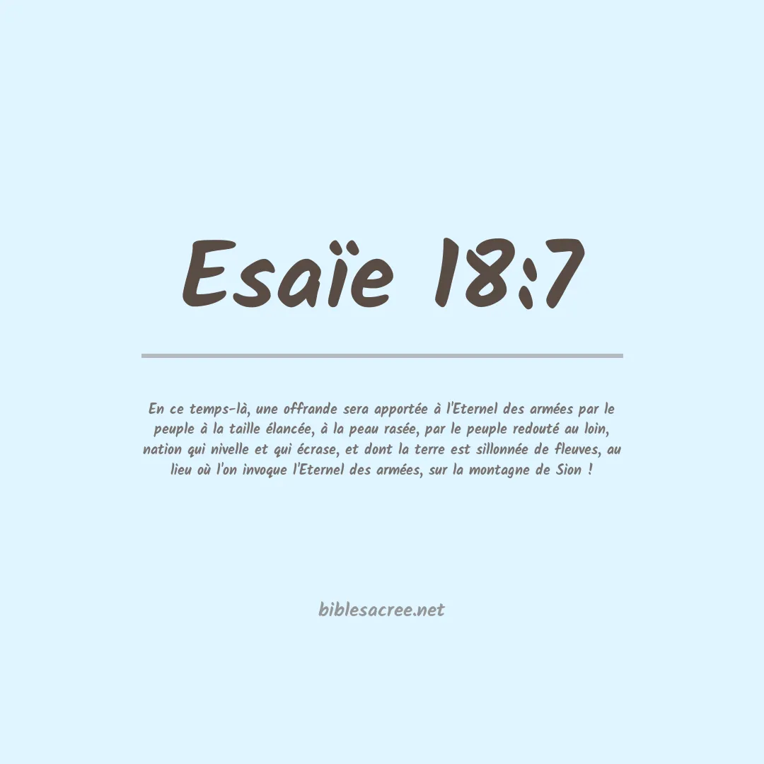 Esaïe - 18:7