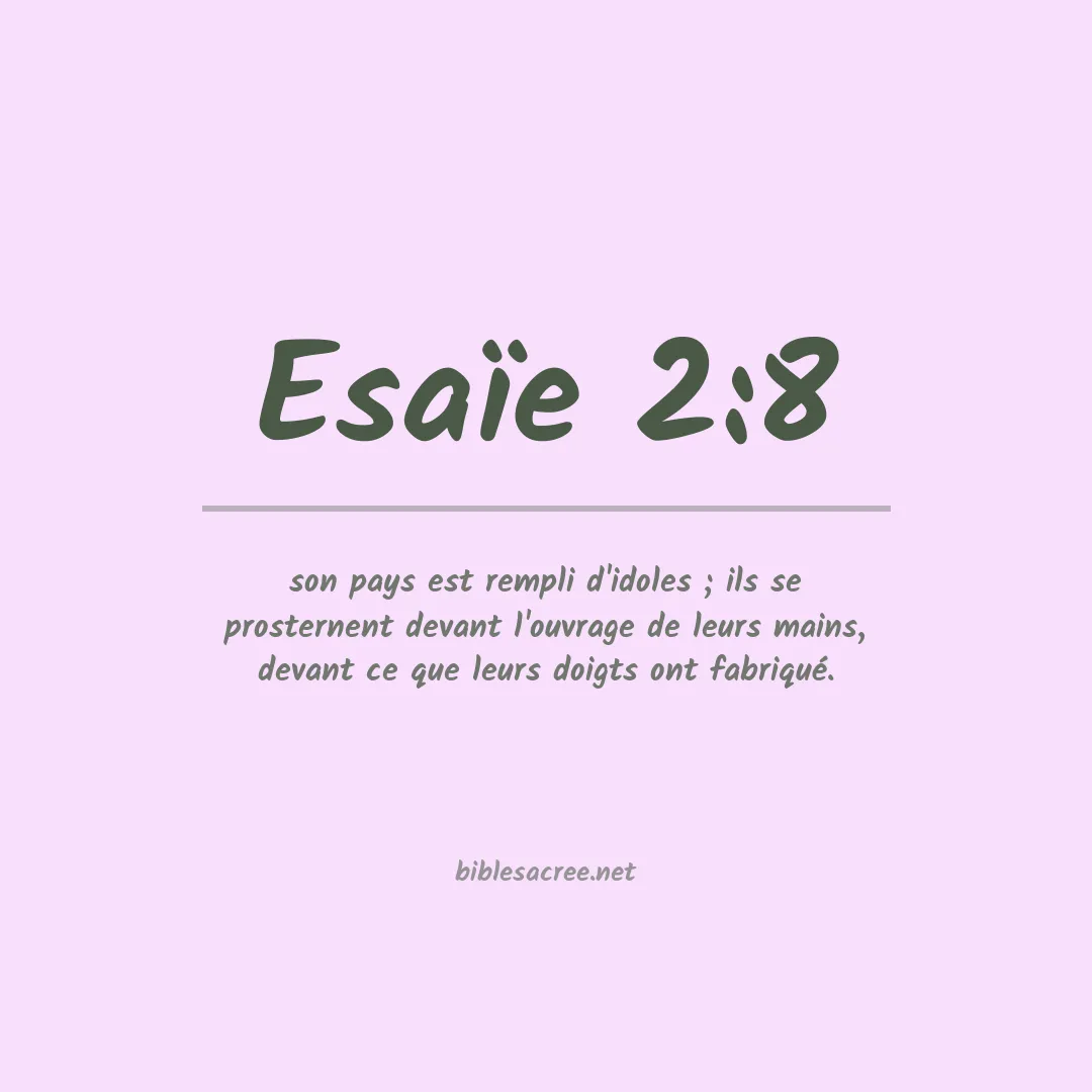 Esaïe - 2:8