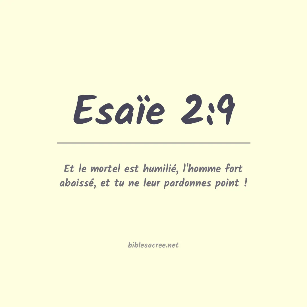 Esaïe - 2:9