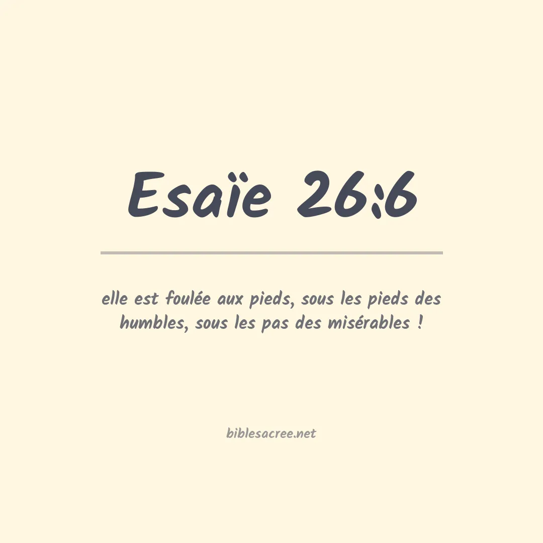 Esaïe - 26:6
