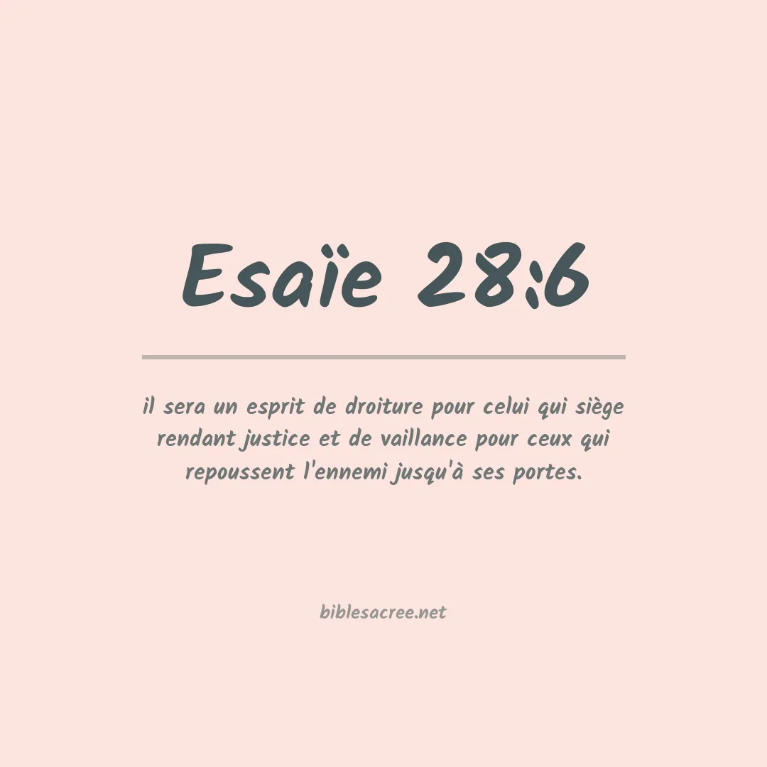 Esaïe - 28:6