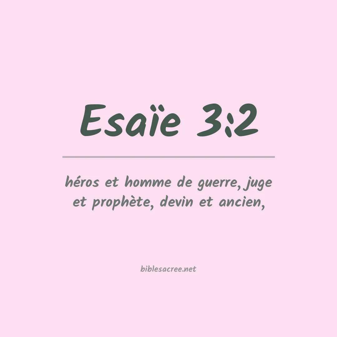 Esaïe - 3:2