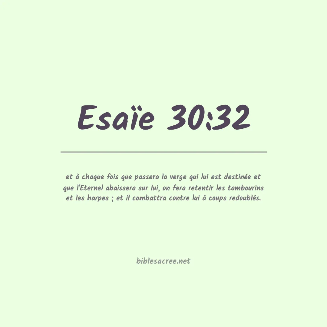 Esaïe - 30:32
