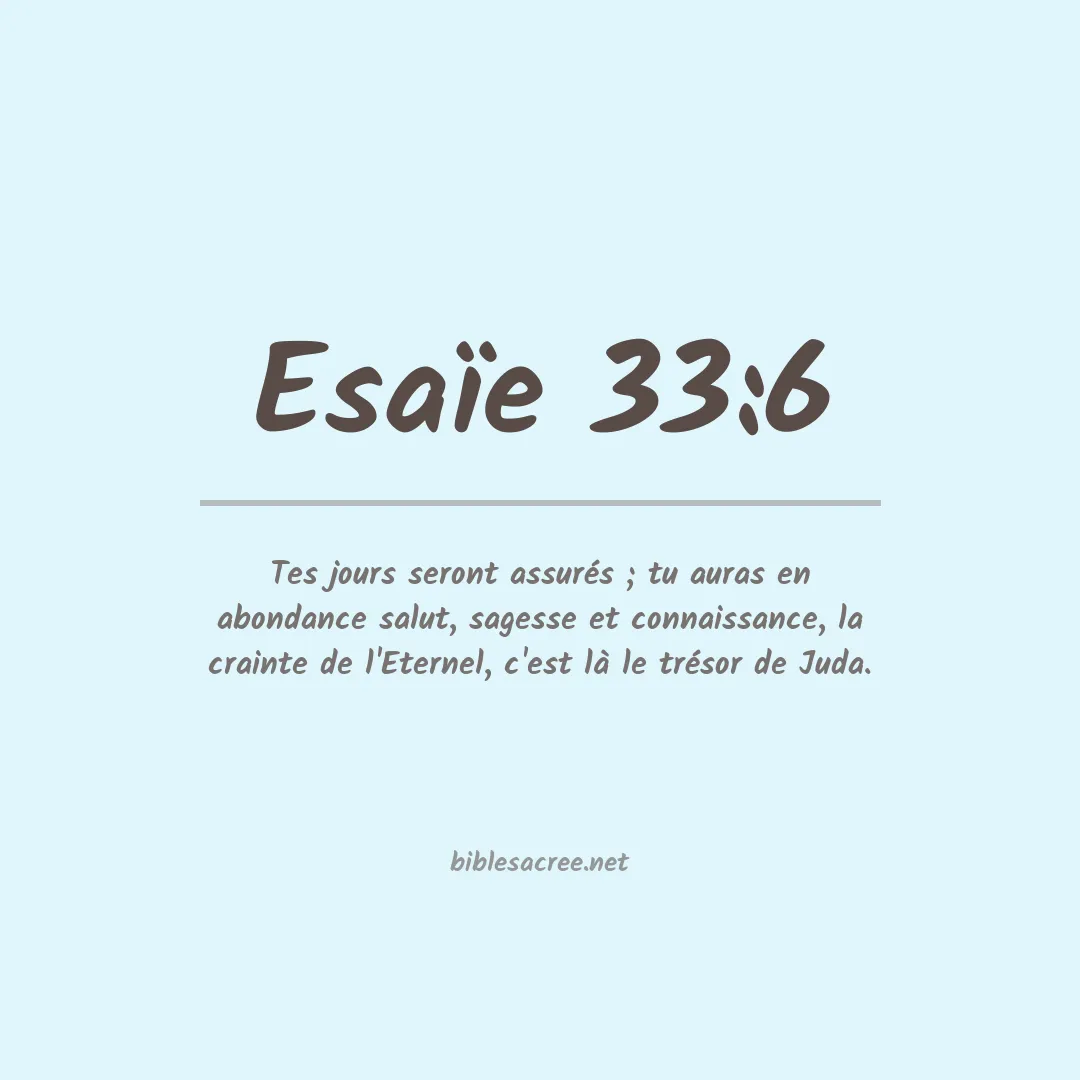 Esaïe - 33:6