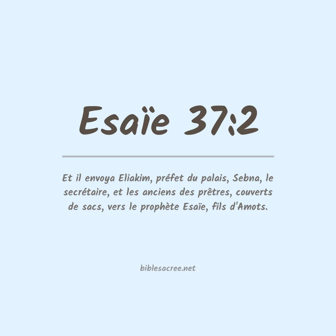 Esaïe - 37:2