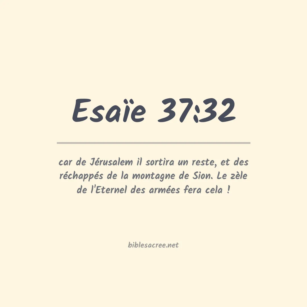 Esaïe - 37:32