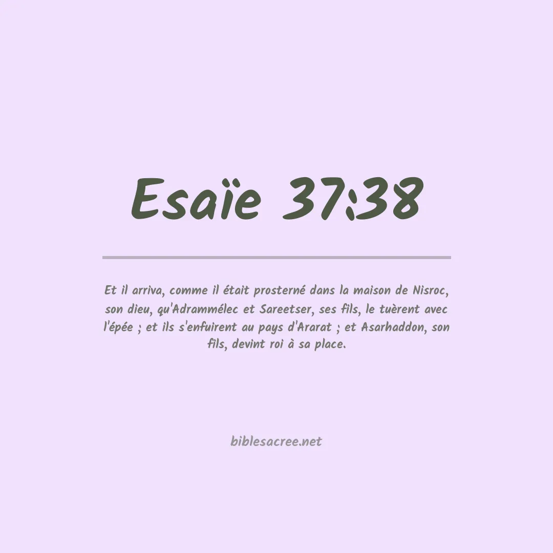 Esaïe - 37:38