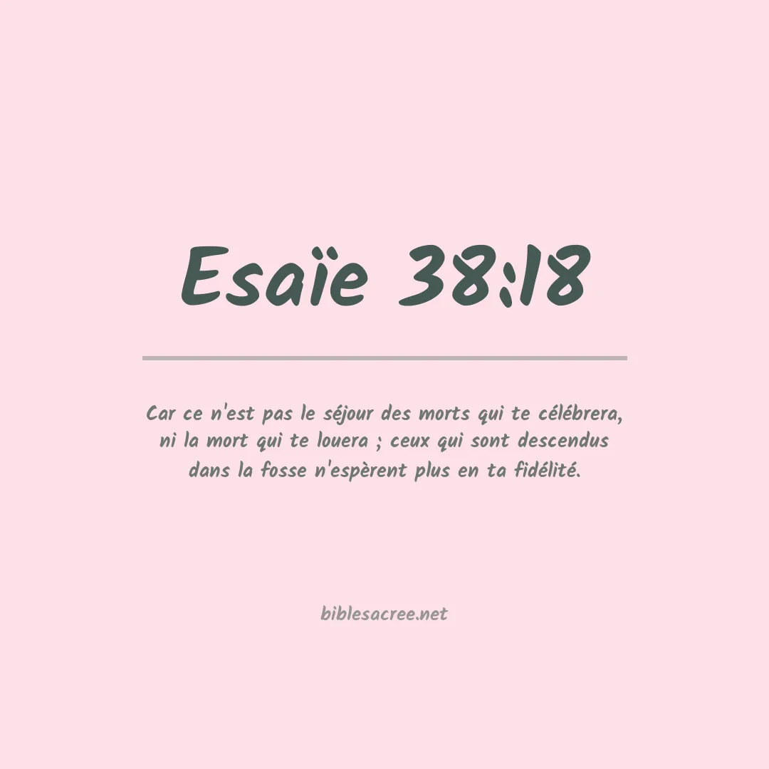 Esaïe - 38:18