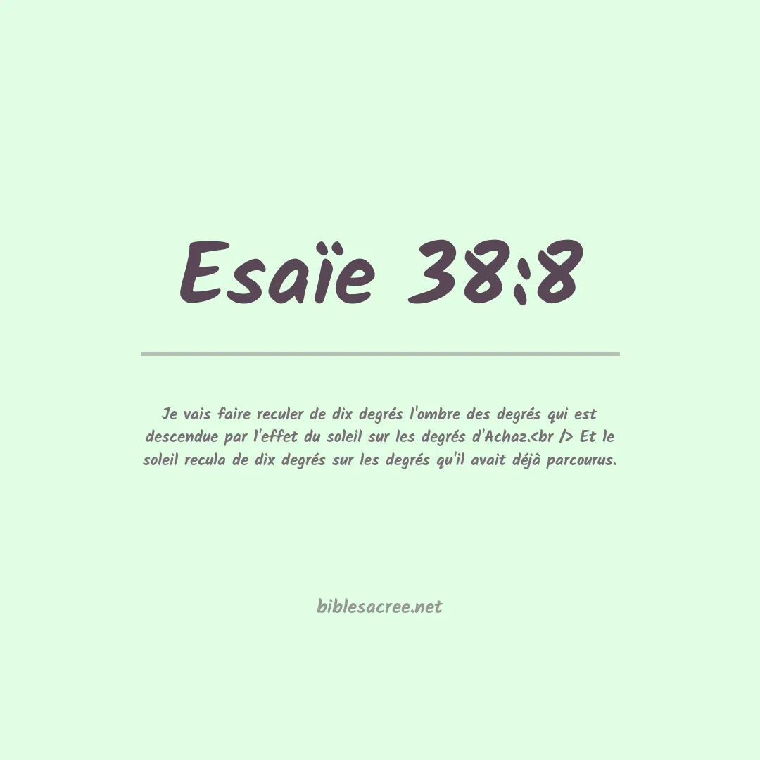 Esaïe - 38:8