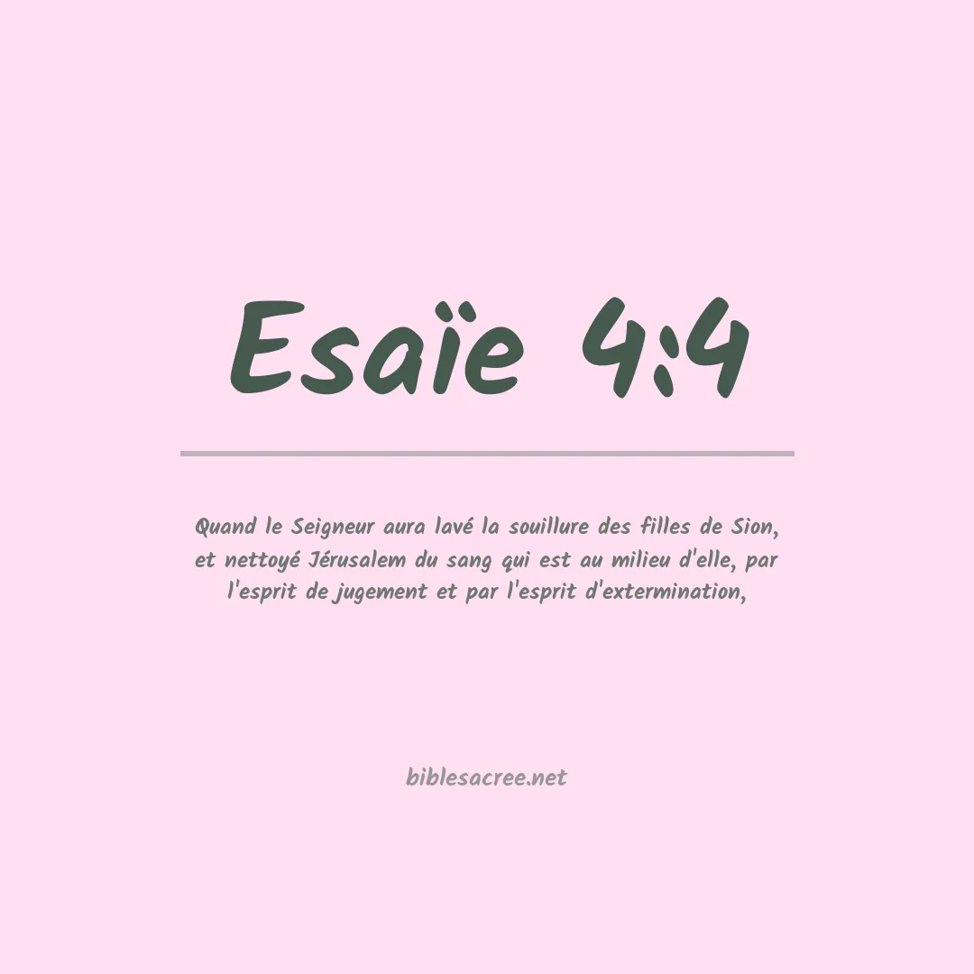 Esaïe - 4:4