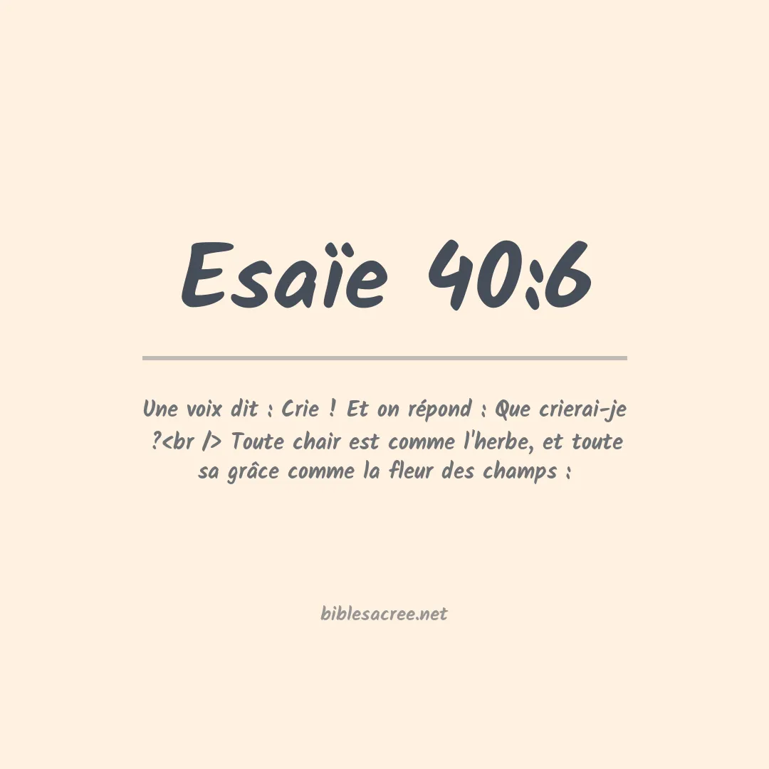 Esaïe - 40:6