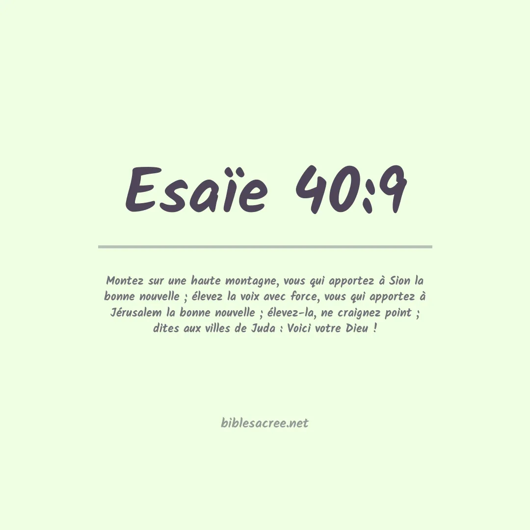 Esaïe - 40:9
