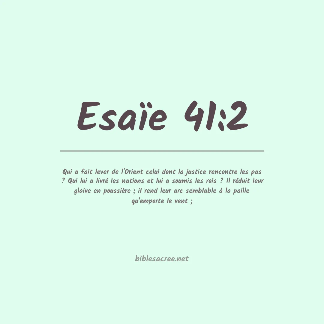 Esaïe - 41:2