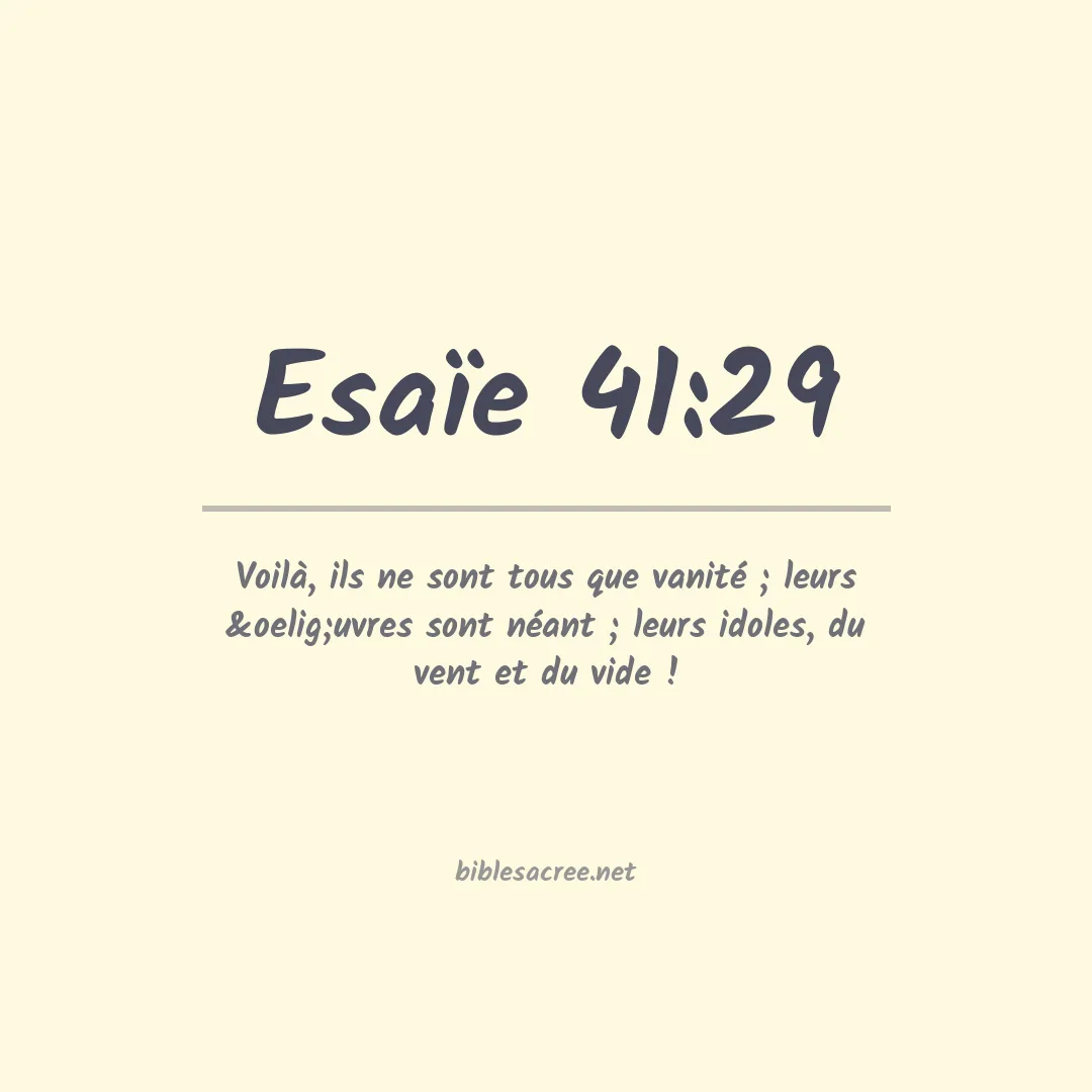 Esaïe - 41:29