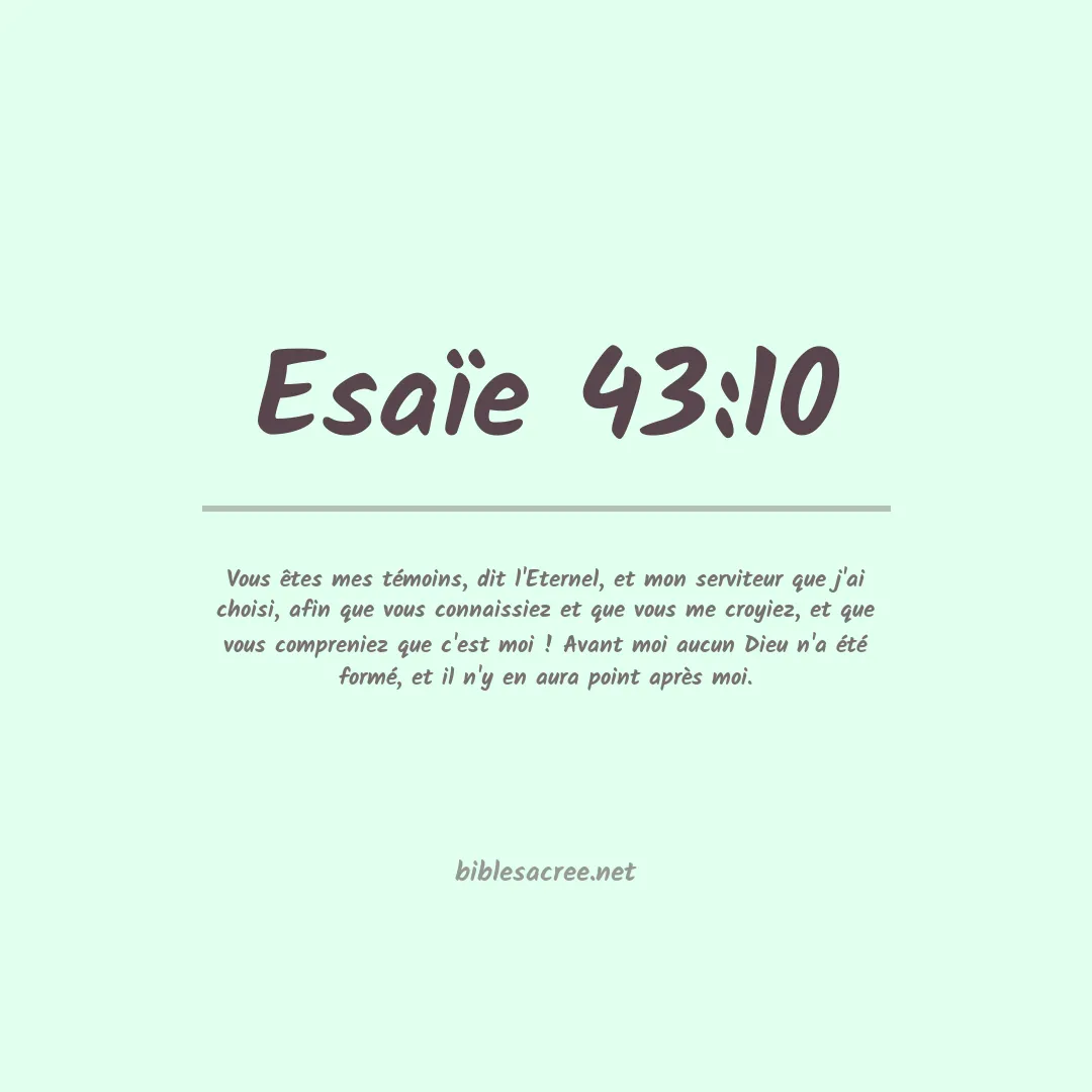 Esaïe - 43:10