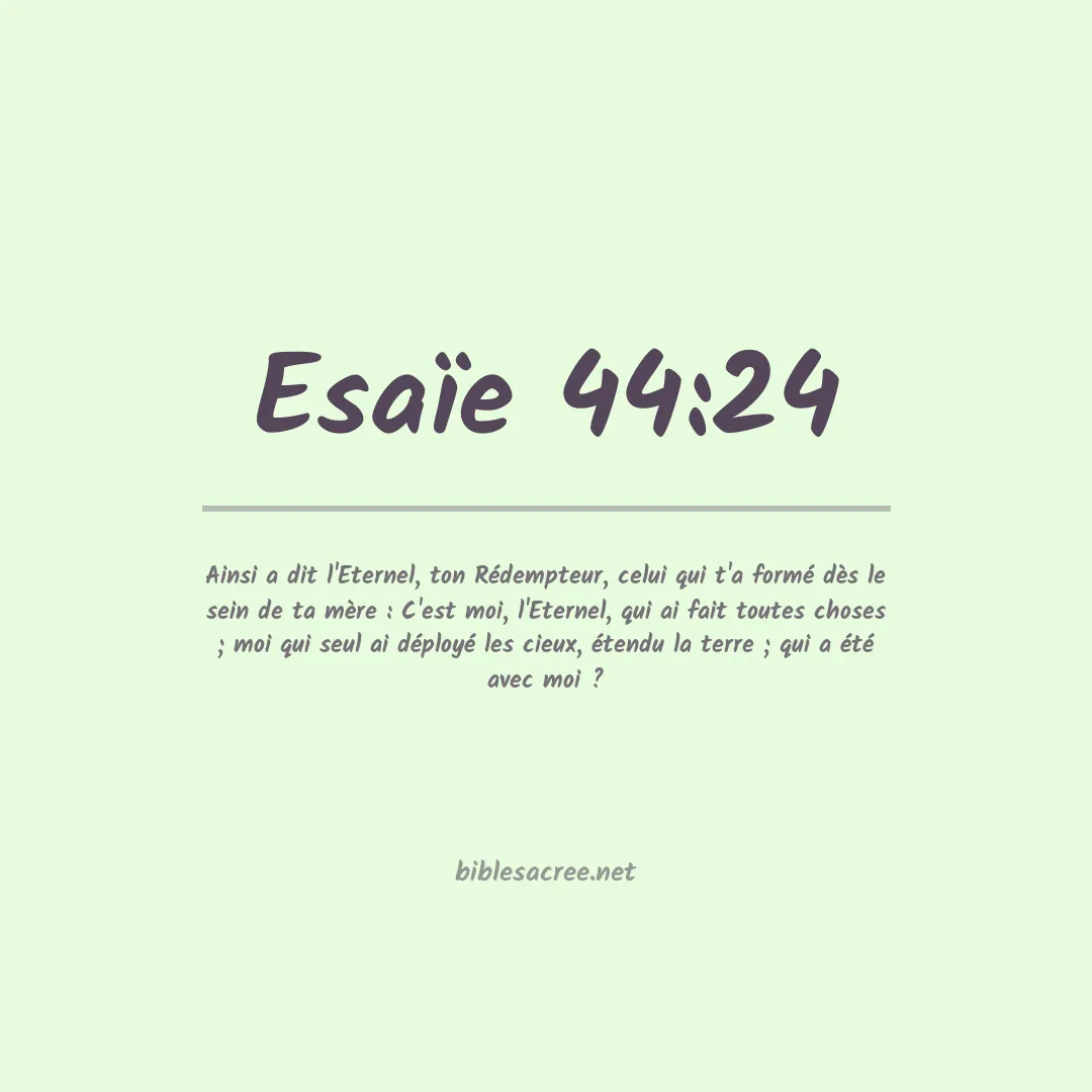 Esaïe - 44:24