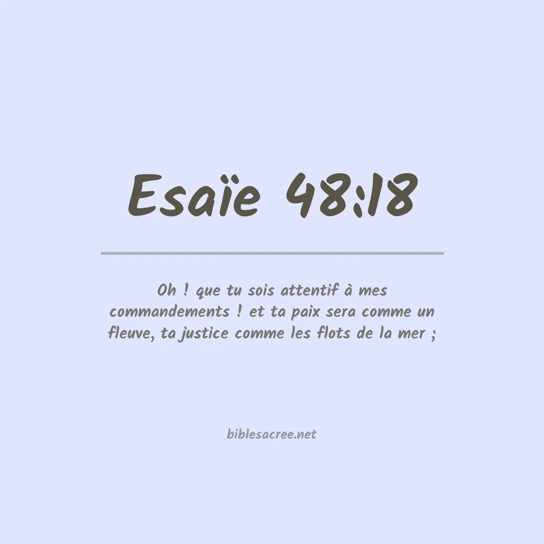 Esaïe - 48:18