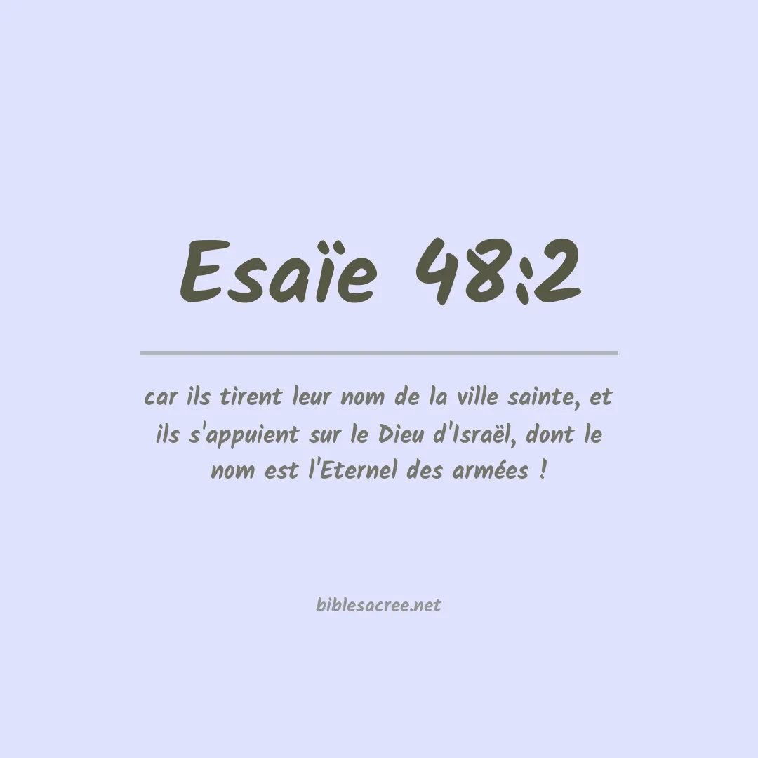 Esaïe - 48:2