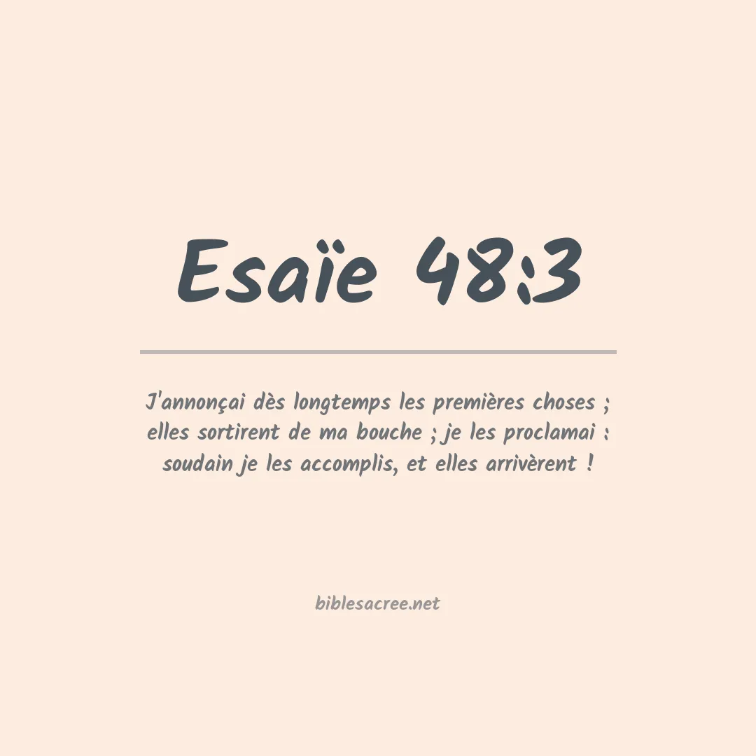 Esaïe - 48:3