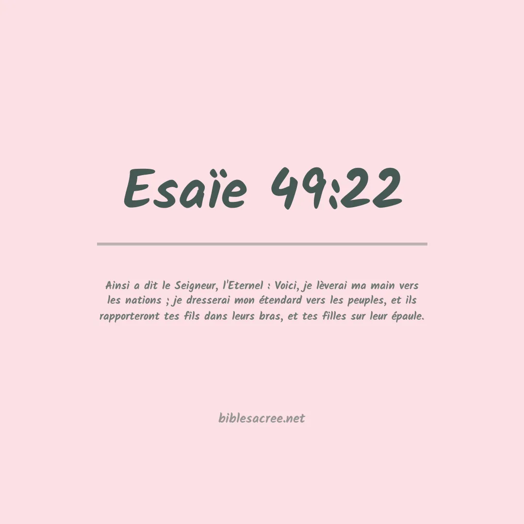Esaïe - 49:22