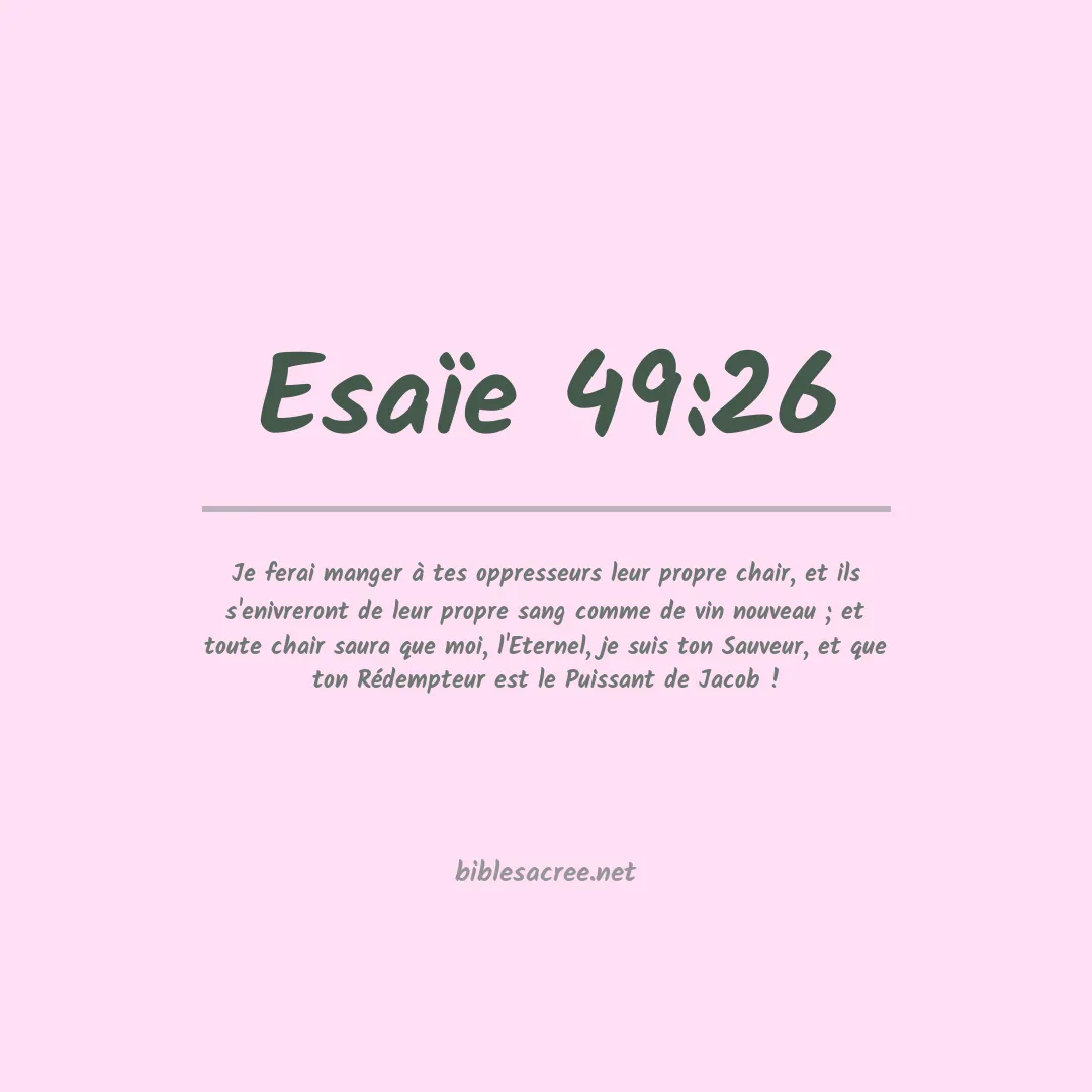 Esaïe - 49:26