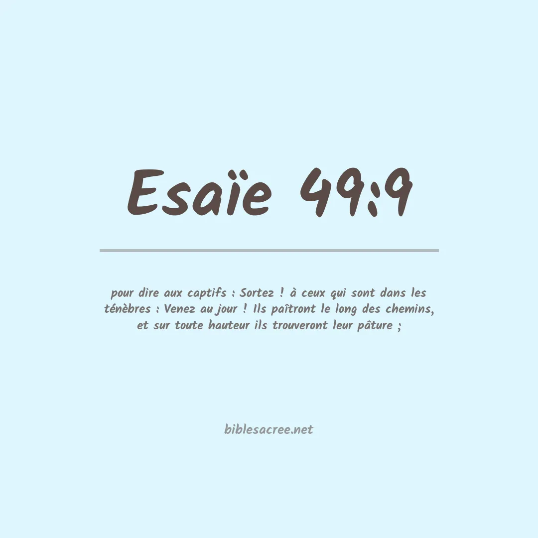 Esaïe - 49:9