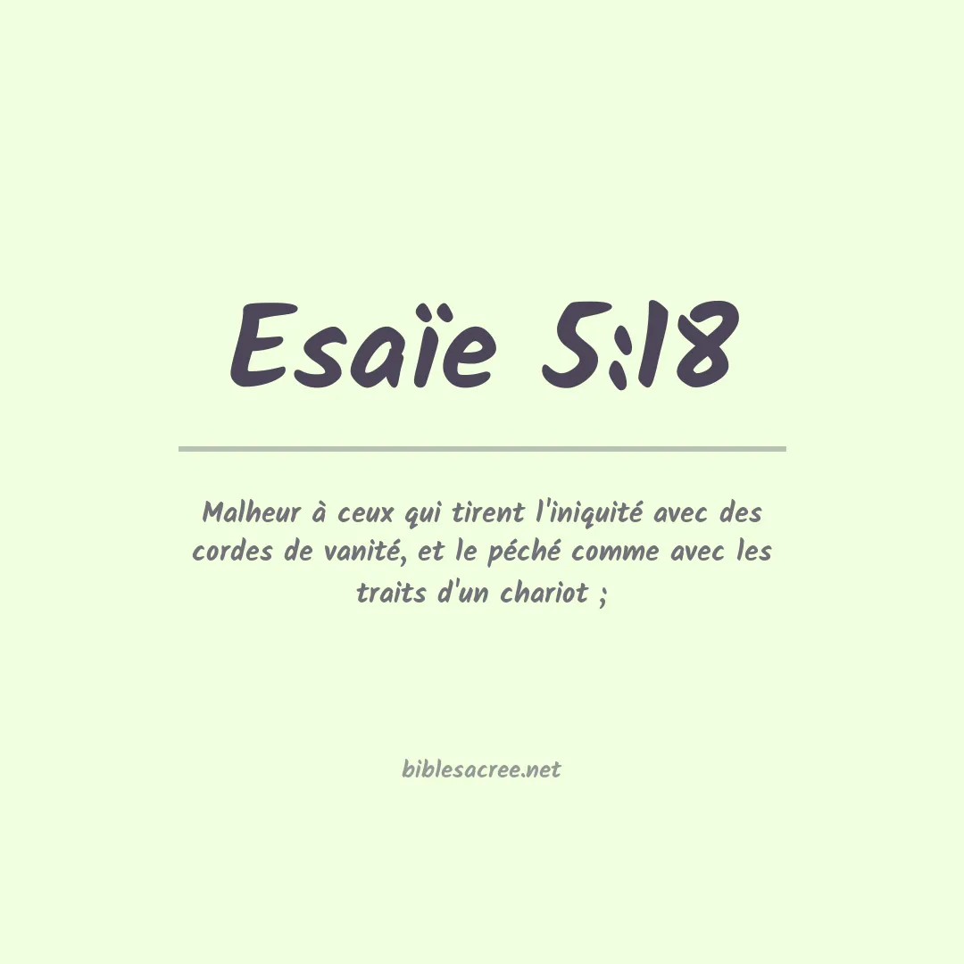 Esaïe - 5:18