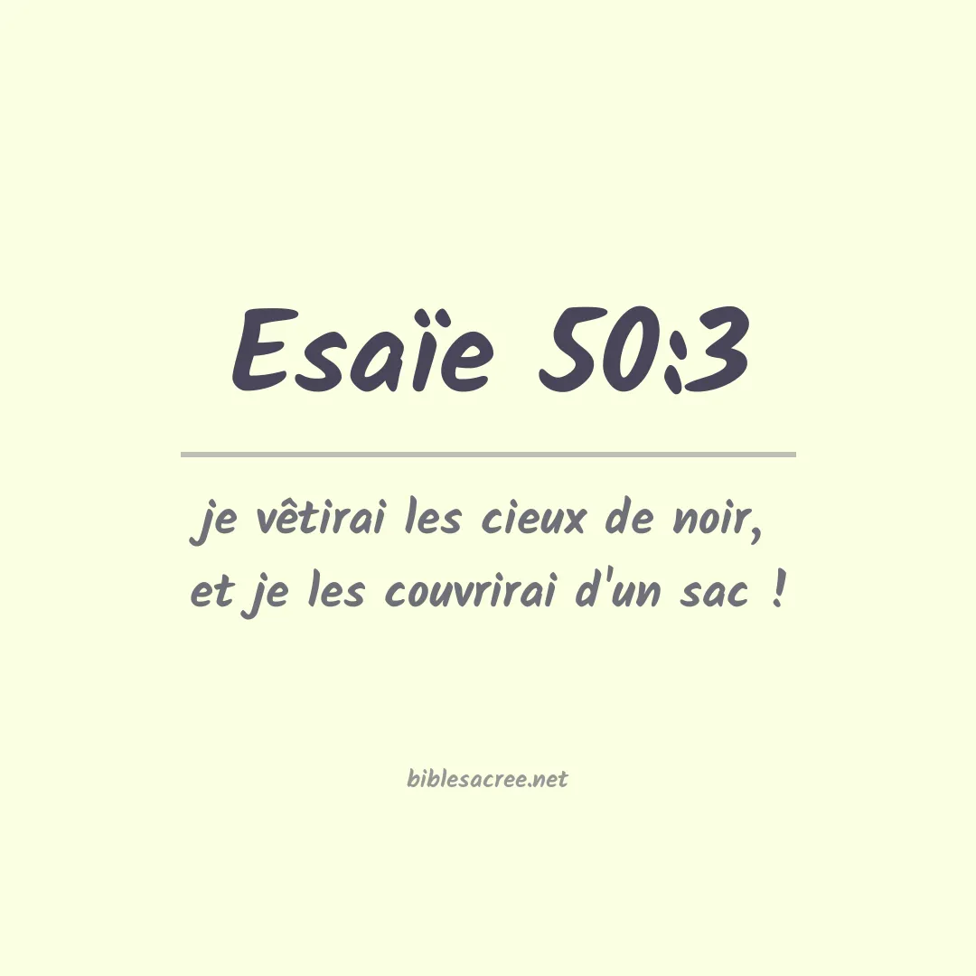 Esaïe - 50:3