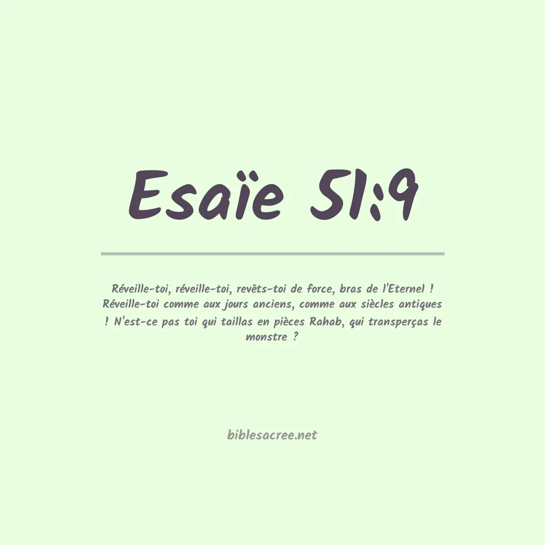 Esaïe - 51:9