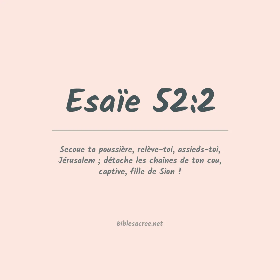 Esaïe - 52:2