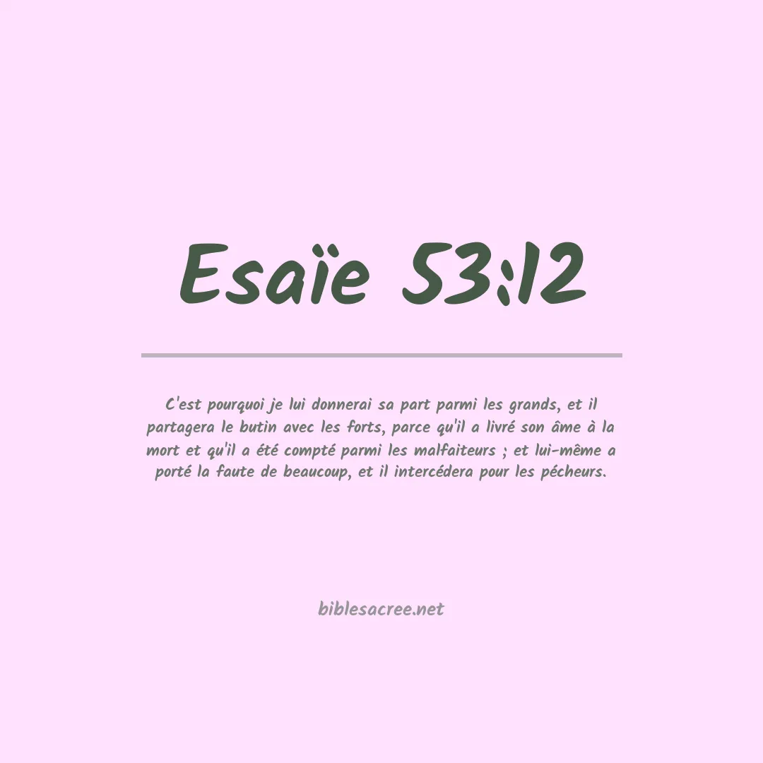 Esaïe - 53:12