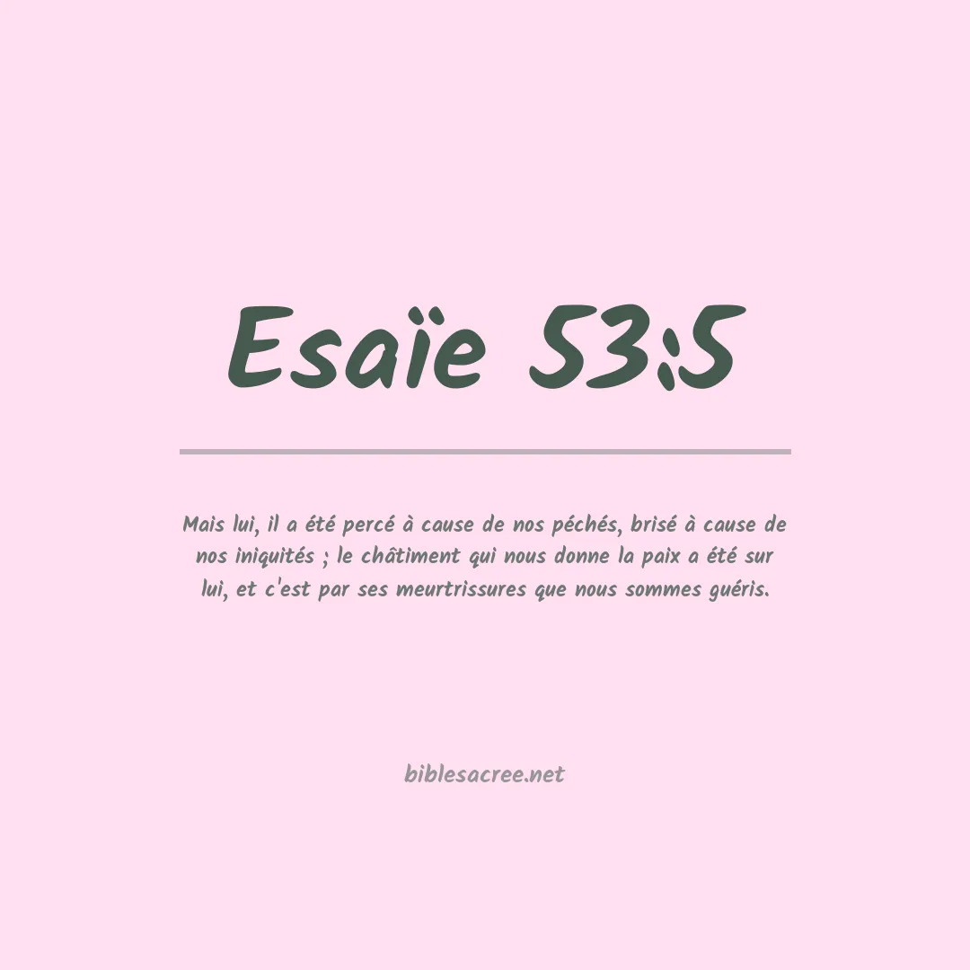 Esaïe - 53:5