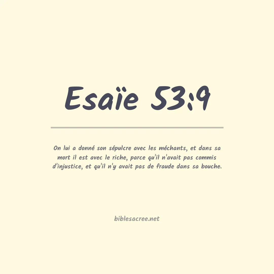 Esaïe - 53:9