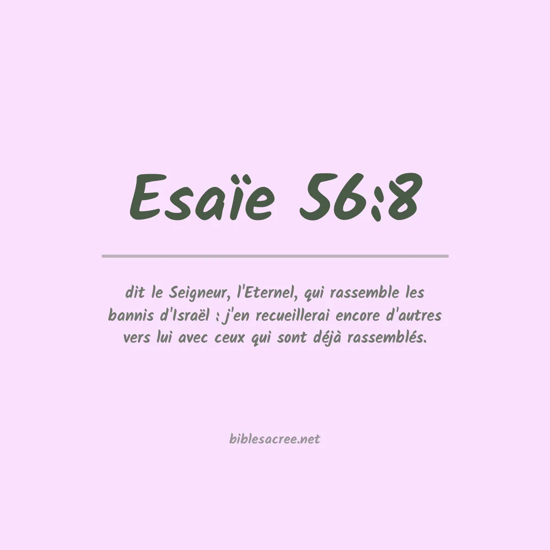 Esaïe - 56:8
