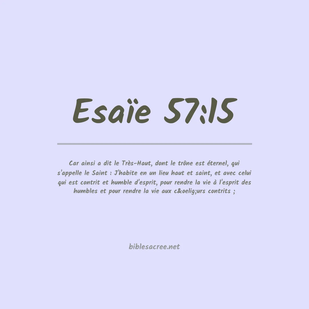 Esaïe - 57:15