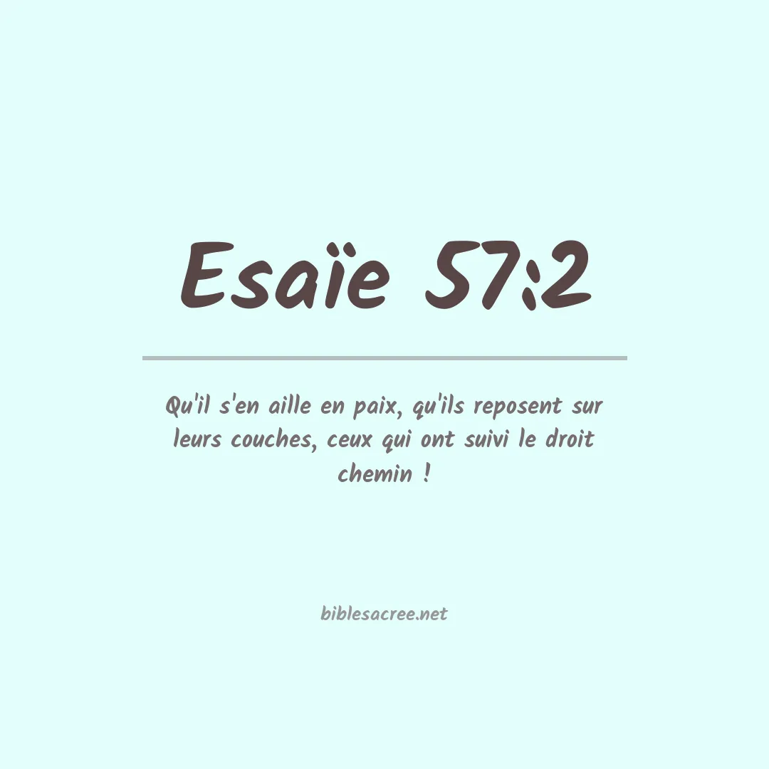 Esaïe - 57:2