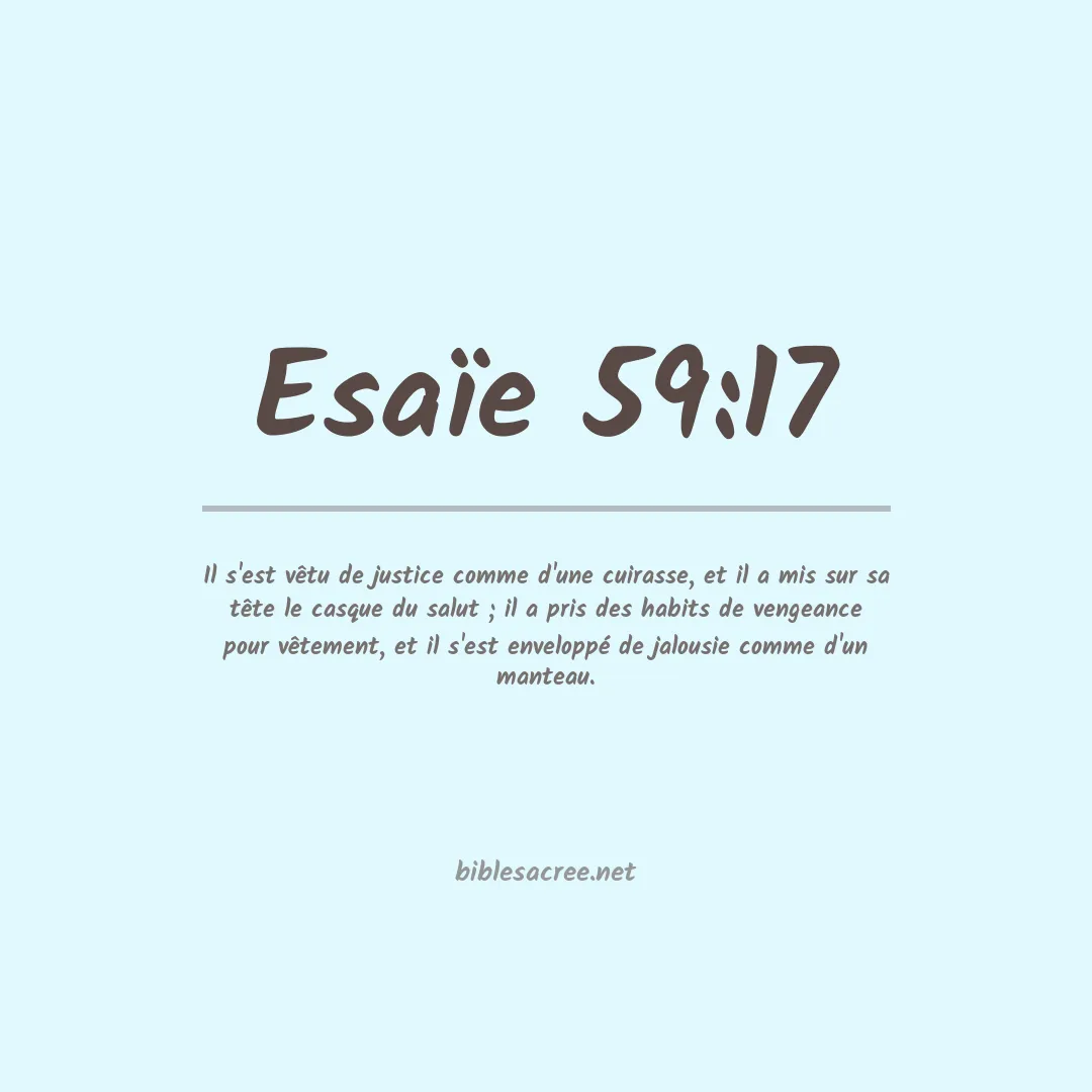 Esaïe - 59:17
