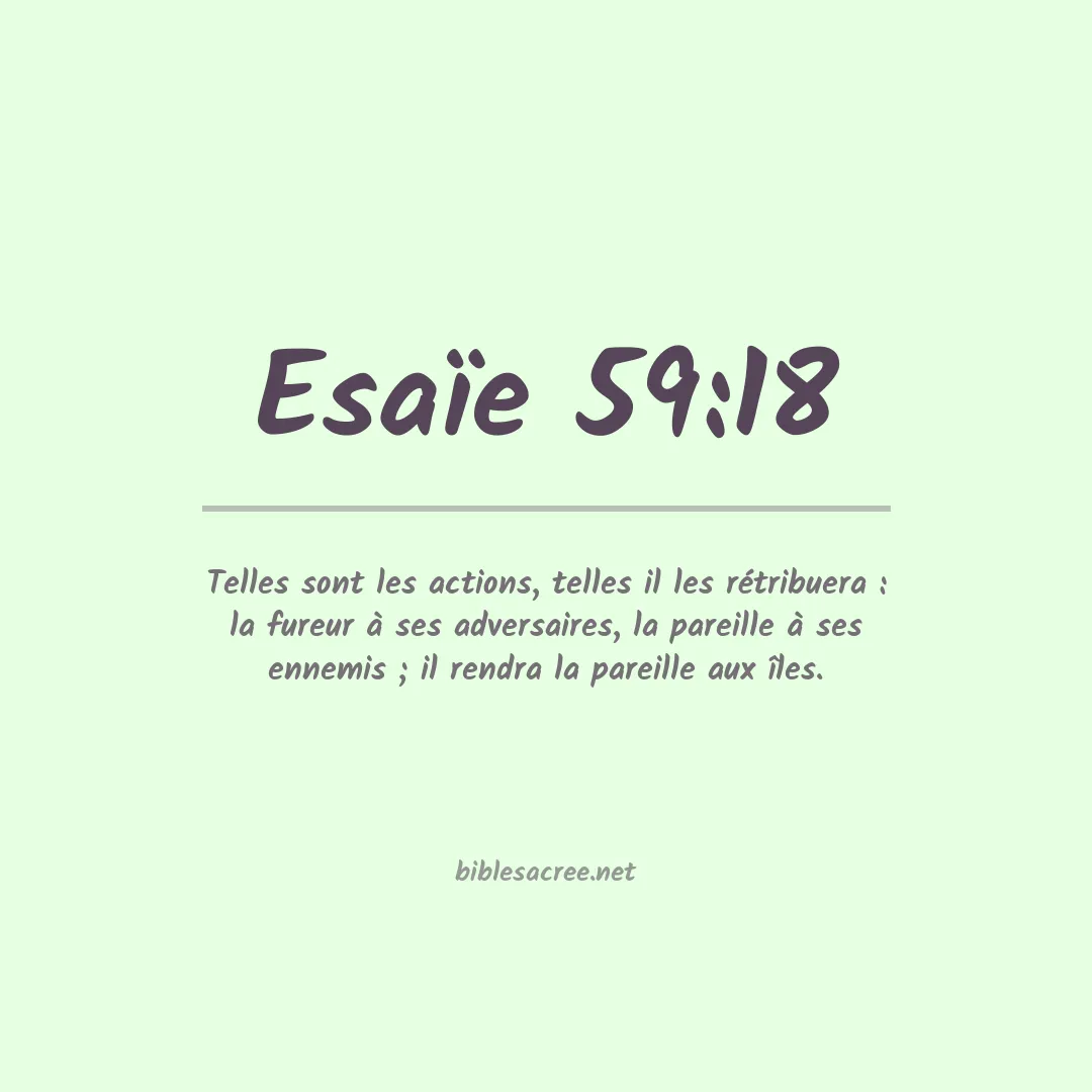 Esaïe - 59:18