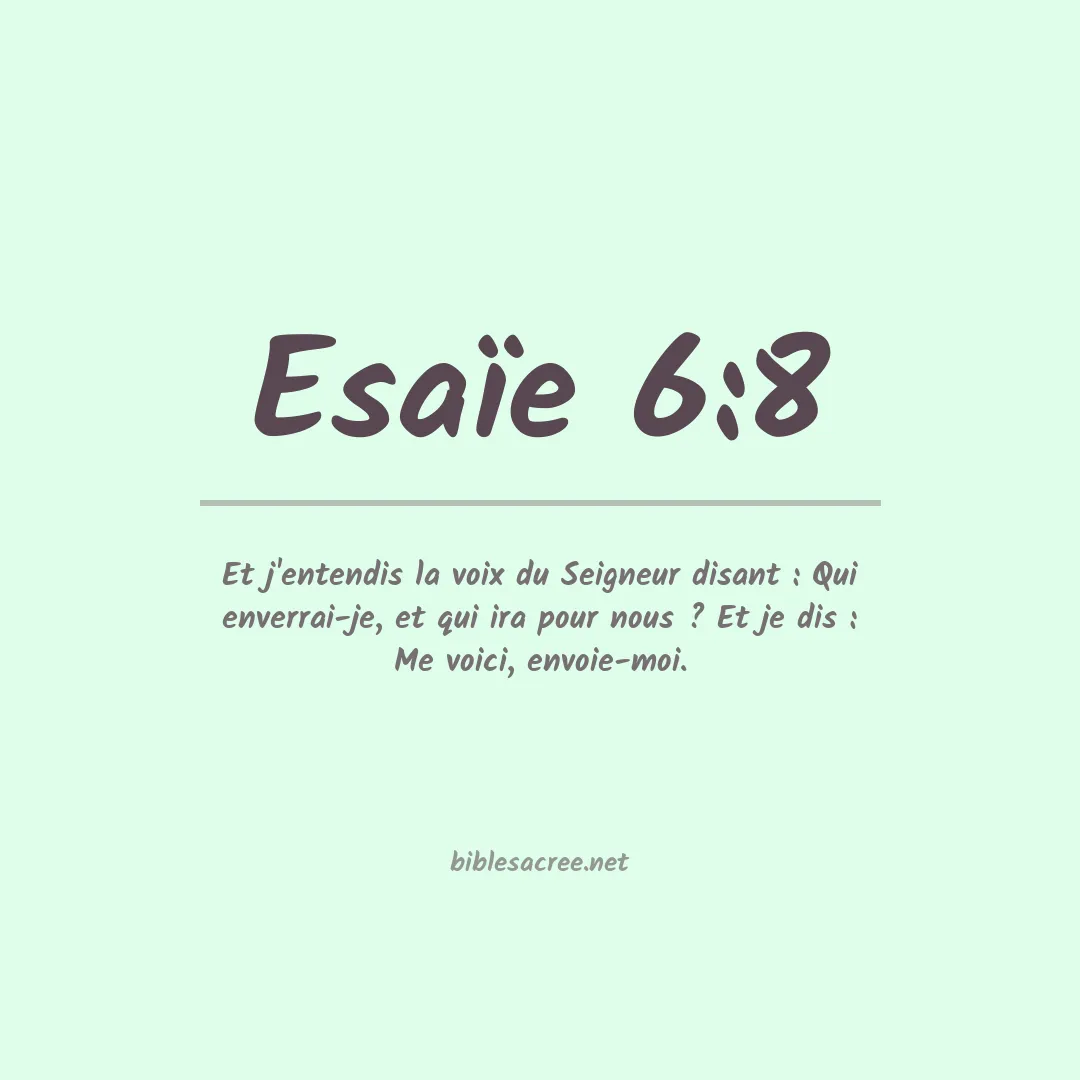 Esaïe - 6:8