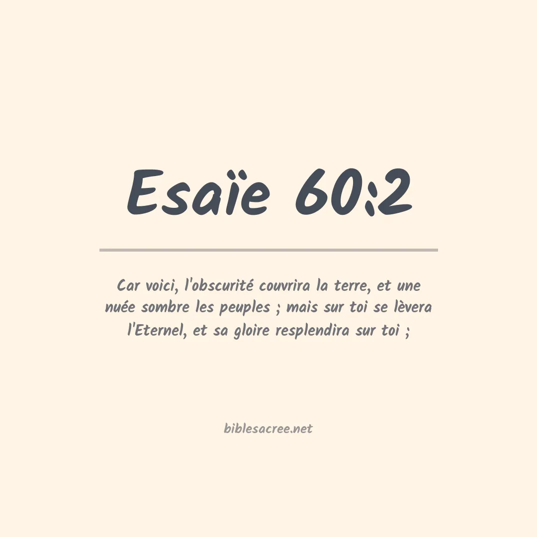 Esaïe - 60:2