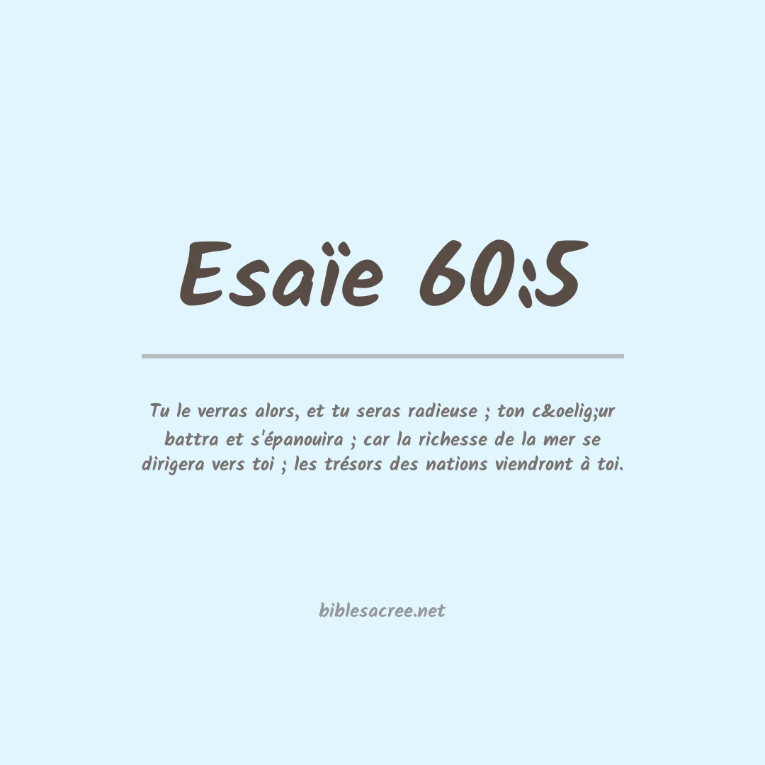 Esaïe - 60:5